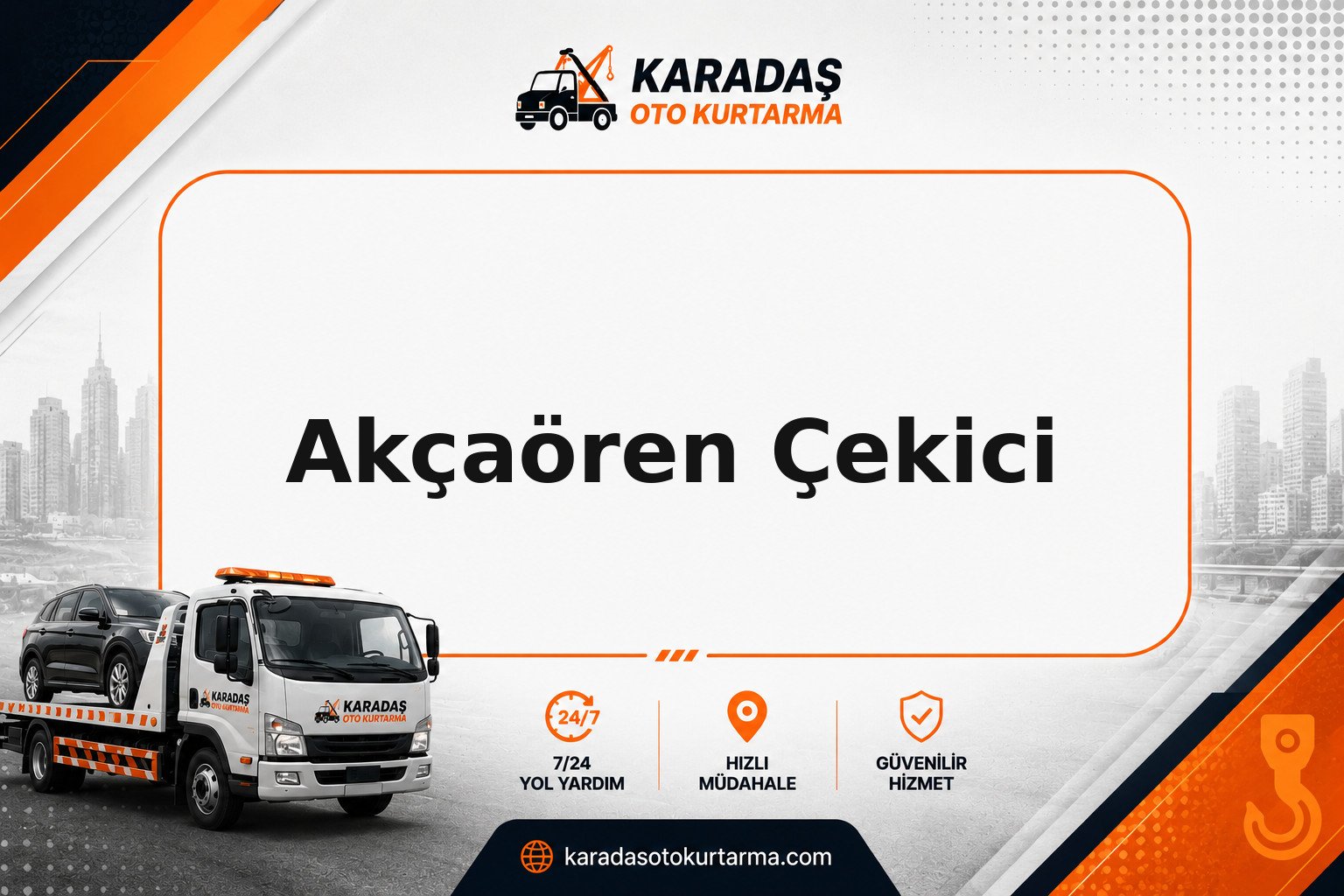 Akçaören çekici saha görseli | Karadaş Oto Kurtarma Akçaören bölgesinde oto kurtarma ve yol yardım çalışması — Karadaş Oto Kurtarma Ankara
