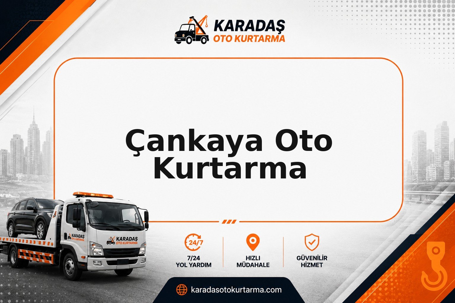 Çankaya çekici saha görseli | Karadaş Oto Kurtarma Çankaya çevresinde oto kurtarma ve araç taşıma desteği — Karadaş Oto Kurtarma Ankara