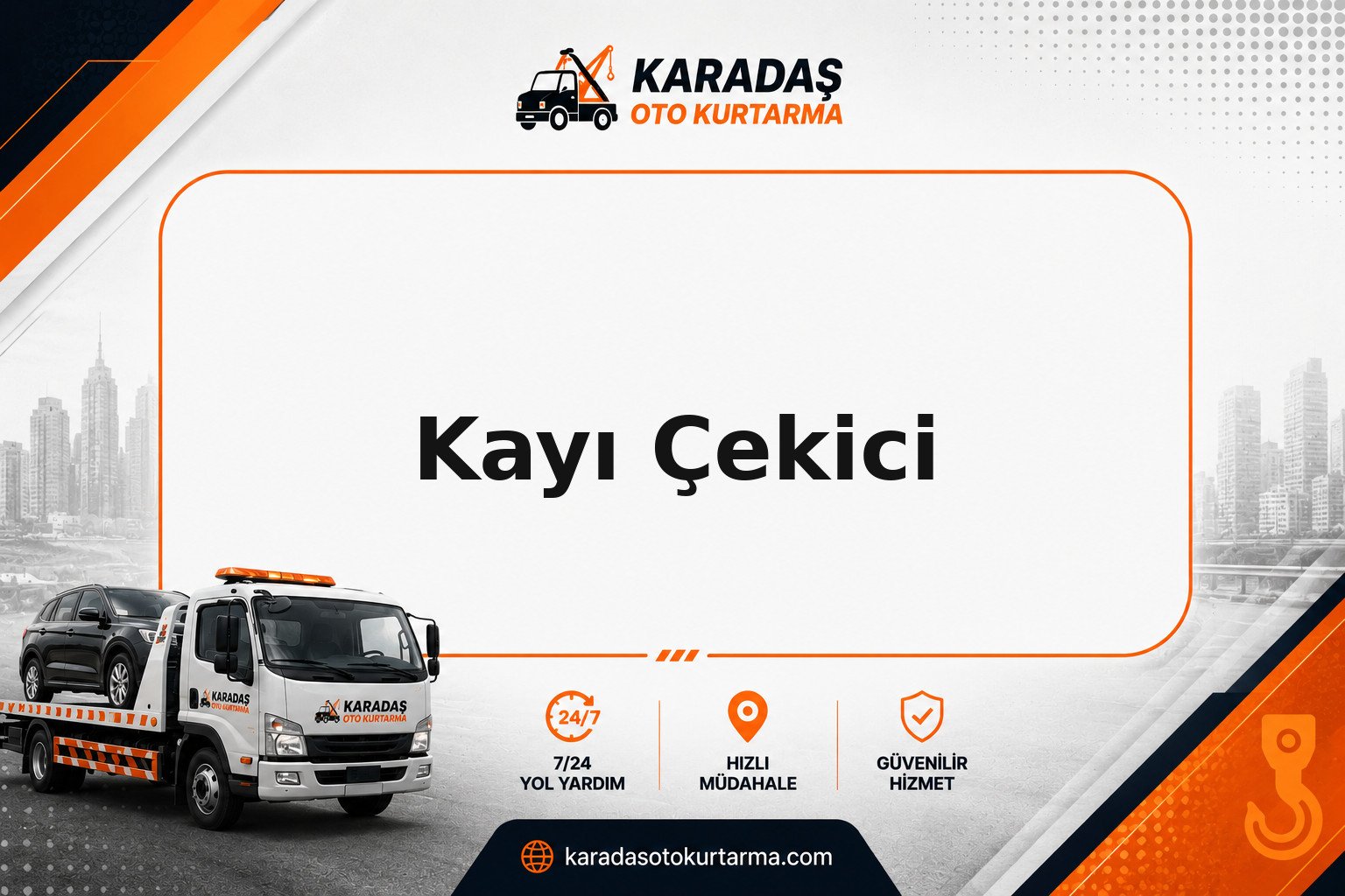 Kayı çekici saha görseli | Karadaş Oto Kurtarma Kayı mahallesinde yolda kalan araca çekici desteği — Karadaş Oto Kurtarma Ankara