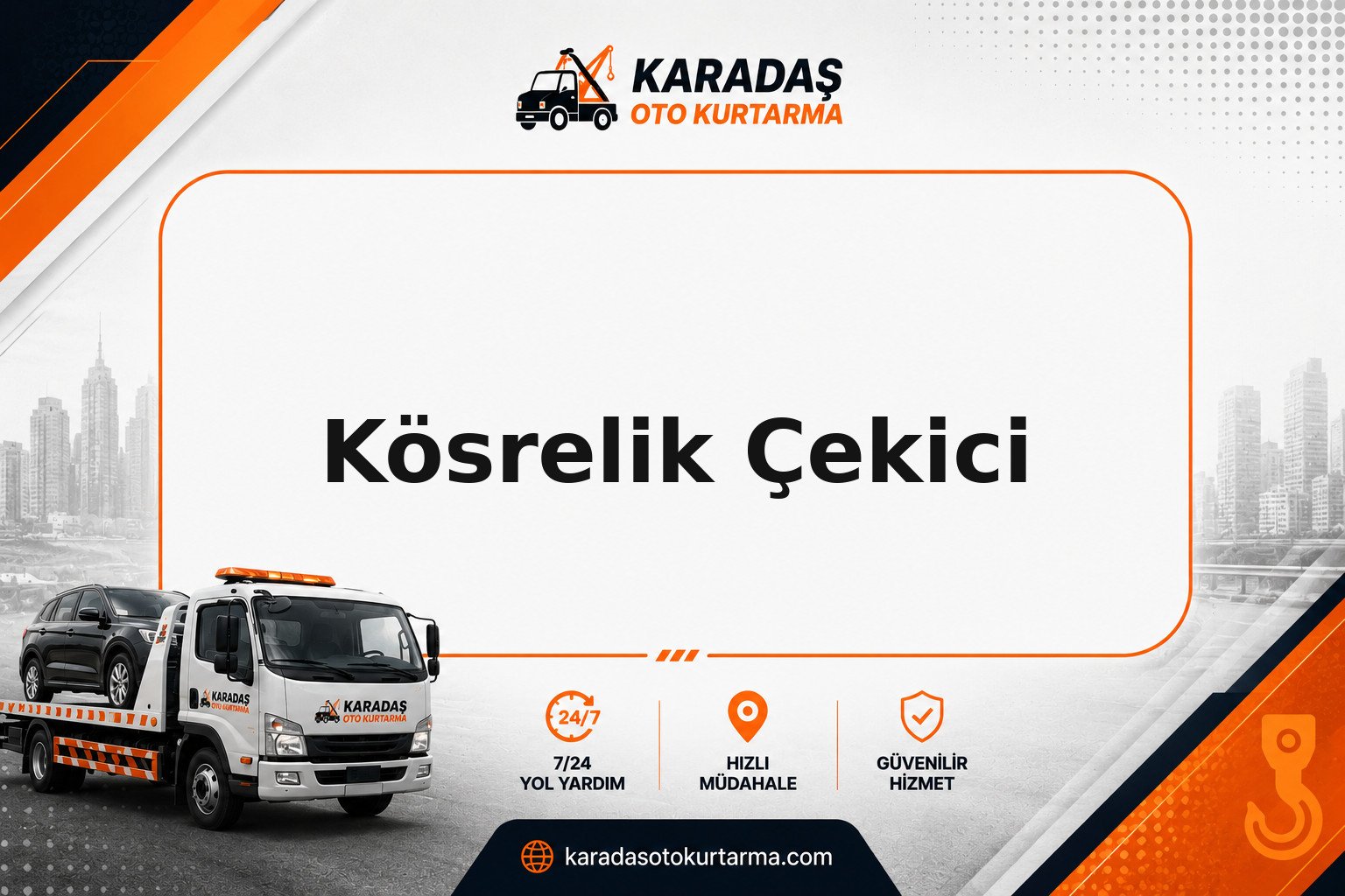 Kösrelik çekici saha görseli | Karadaş Oto Kurtarma Kösrelik bölgesinde oto kurtarma ve yol yardım çalışması — Karadaş Oto Kurtarma Ankara