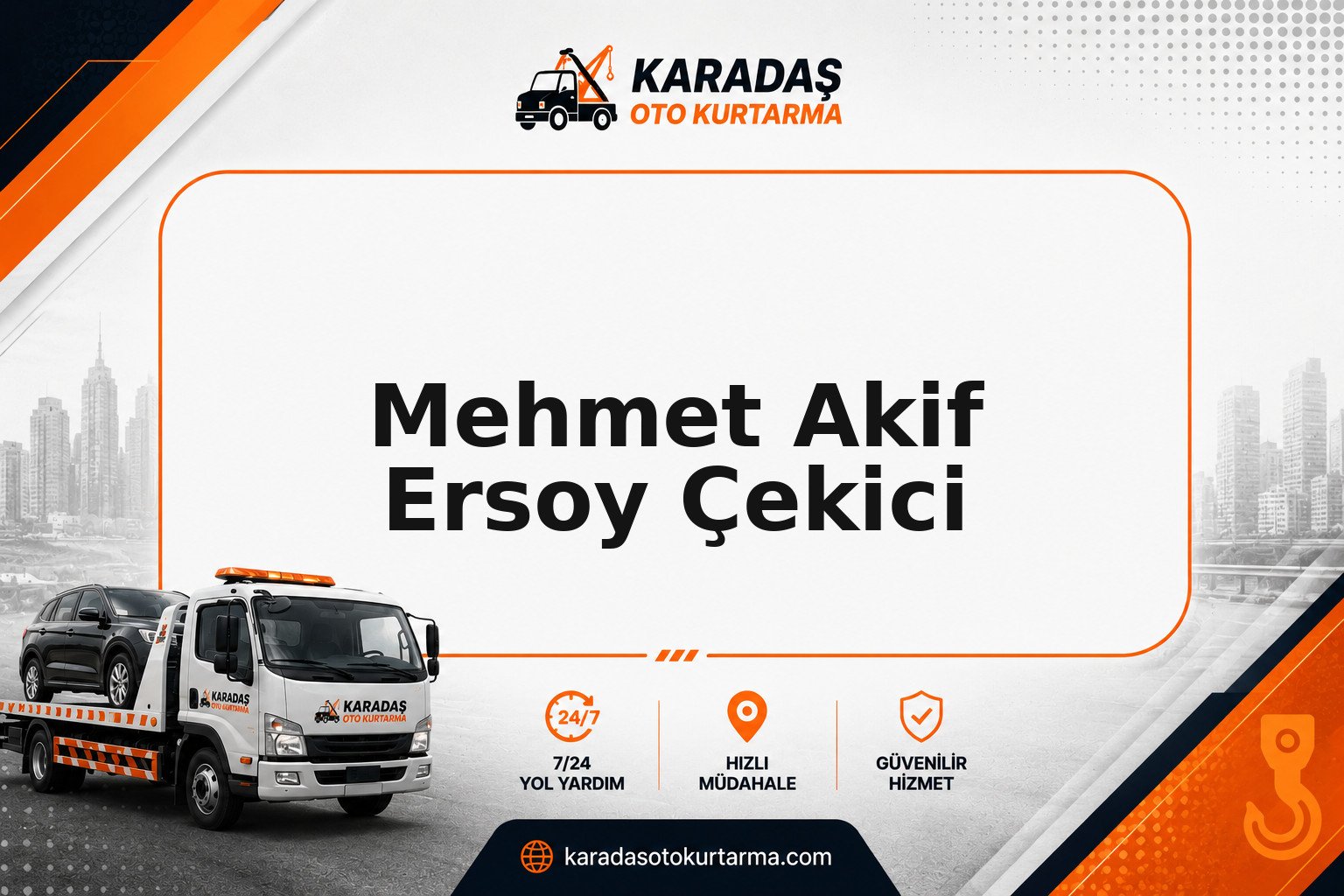 Mehmet Akif Ersoy çekici saha görseli | Karadaş Oto Kurtarma Mehmet Akif Ersoy semtinde arızalı aracın güvenli taşınması — Karadaş Oto Kurtarma Ankara
