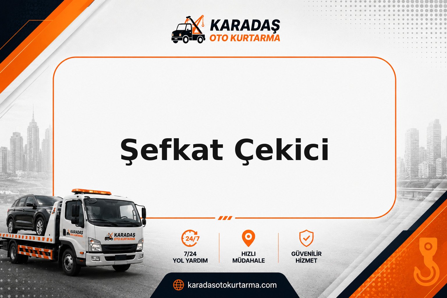 Şefkat çekici saha görseli | Karadaş Oto Kurtarma Şefkat semtinde arızalı aracın güvenli taşınması — Karadaş Oto Kurtarma Ankara